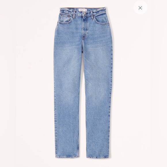 Abercrombie & Fitch Denim - Abercrombie & Fitch 90’s Straight Ultra High Rise Curve Love Medium Wash Jeans